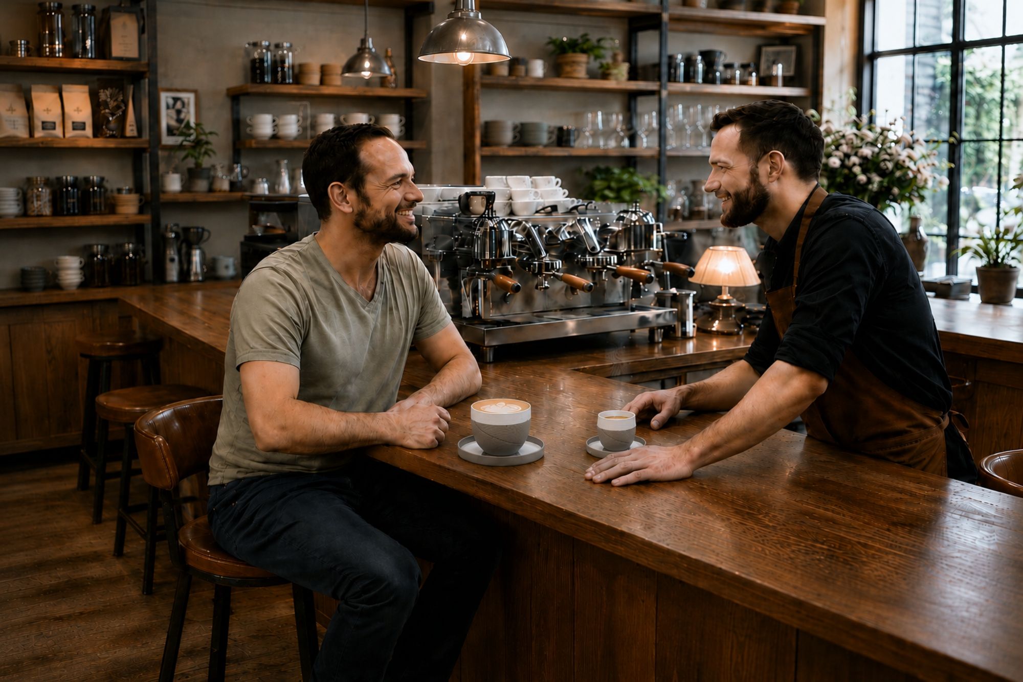 Tobi im Barista Cafe
